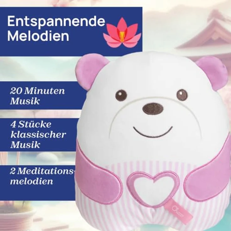 Chicco Kuscheltier Kuschelbär, mit Sound- und Lichteffekt, weich mit beruhigenden Melodien und Nachtlicht – Bild 4