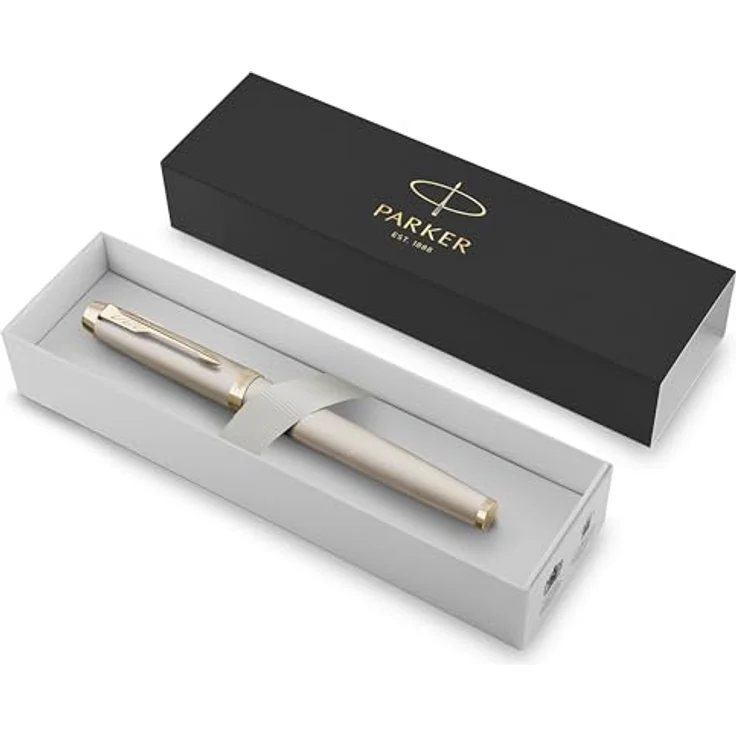 Parker Pen IM Monochrome Champagne Stylus Pen, eleganter Rollerball-Stift mit PVD-Beschichtung, Champagne – Bild 2