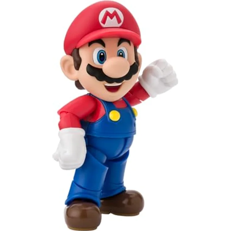 Bandai Tamashii Nations Super Mario S.H. Figuarts, Actionfigur 10 cm, beweglich, in Fensterbox