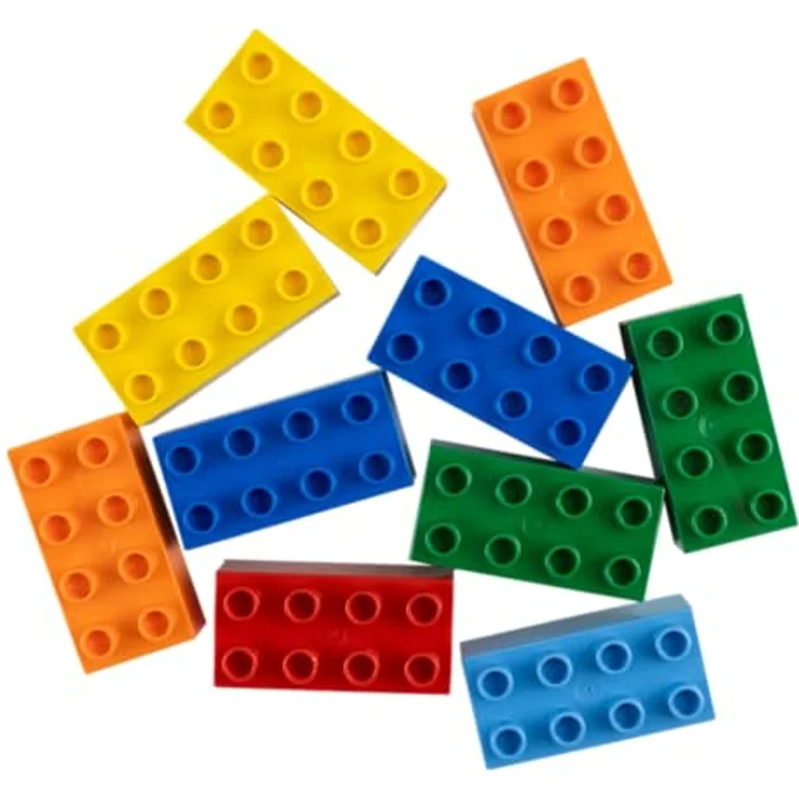 Stein-Experte Lego® DUPLO® 2x4 Kreativ-Set, 10 Bunte Bausteine für kleine Baumeister, fördert Kreativität und Motorik – Bild 2