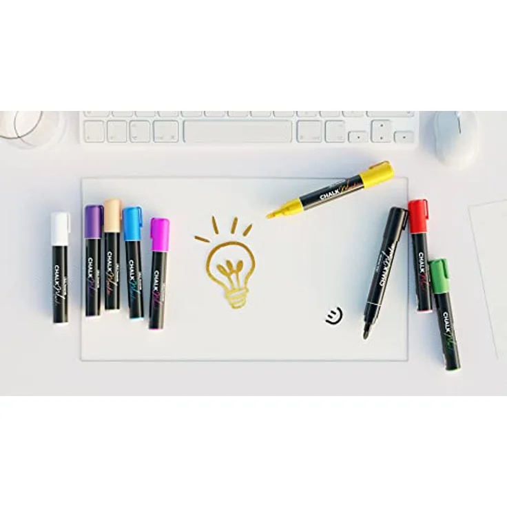 ALLboards Whiteboard Marker CM-SET, 4-tlg. Set für präzises Schreiben und Zeichnen, schwarz – Bild 4
