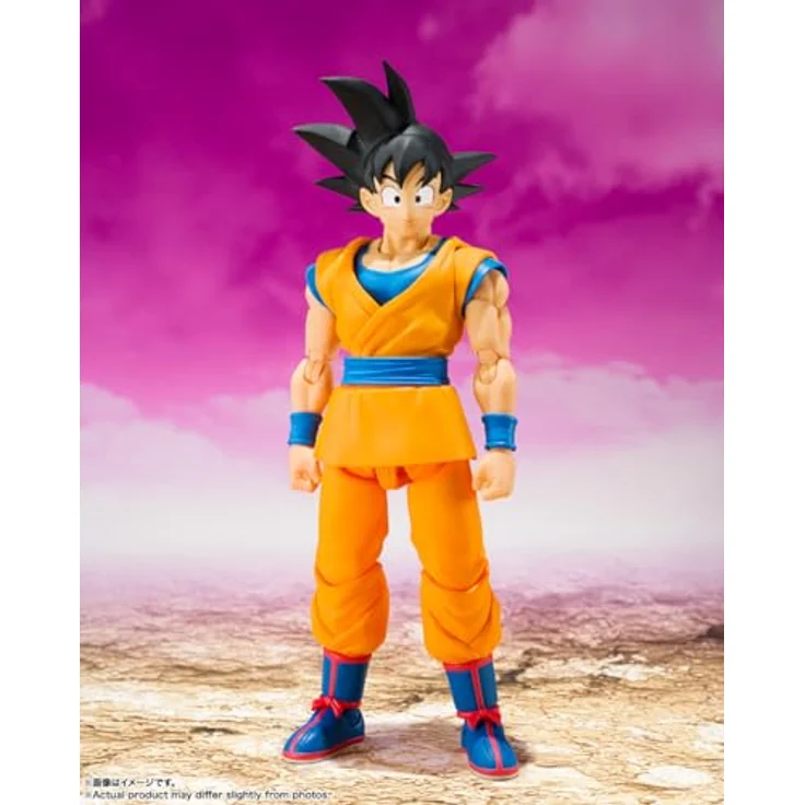 TAMASHII NATIONS Dragon Ball DAIMA Son Goku S.H.Figuarts Actionfigur, 14,5 cm, mit austauschbaren Handgelenken und Gesichtsteilen – Bild 2