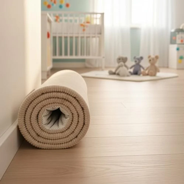 Sanosoft® Krabbelteppich für Babys – Rutschfeste & Kuschelige Spielmatte, Schadstoffgeprüft, Öko-Tex zertifiziert, Motiv Afrika, 120x170cm – Bild 4