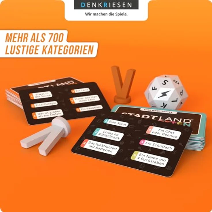 DENKRIESEN Stadt Land Vollpfosten® Das Brettspiel inkl. Junior Erweiterung | Ab 8 Jahren | 4-12 Spieler | Partyspiel – Bild 4