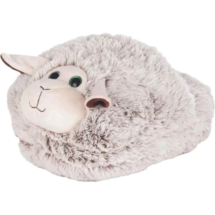 Cozy Fußwärmer Schaap junior, 35 x 25 cm, Plüsch grau, kuschelweich und gepolstert für angenehme Wärme
