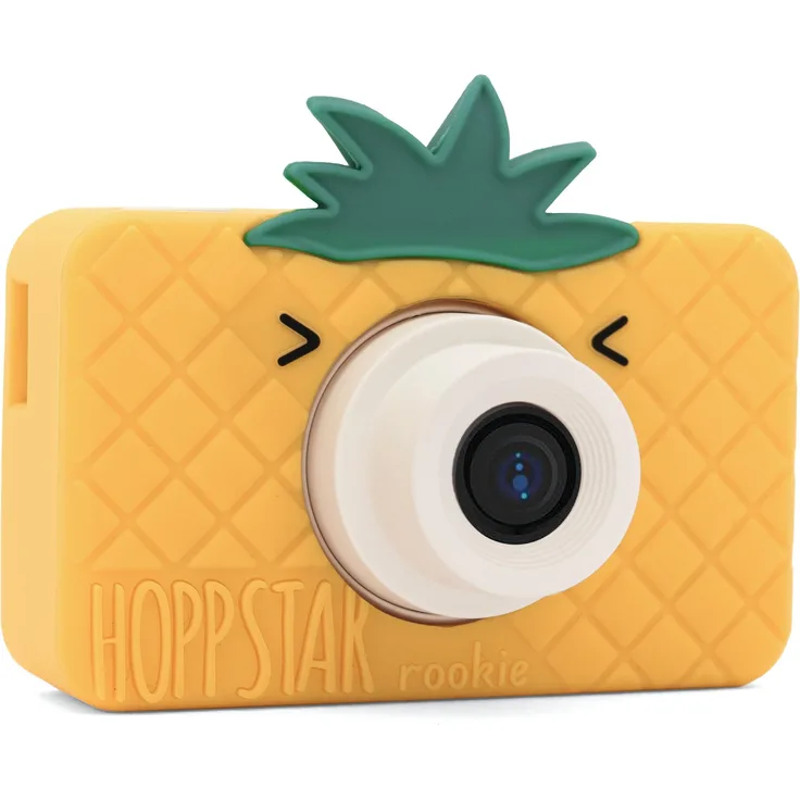 Hoppstar Rookie Kids Digital Kamera 3, Kinderkamera mit 3 MP, 16 GB Speicherkarte und silikon Hülle, pina coolada