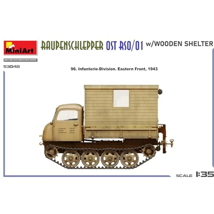 MiniArt 53048 RSO/01, Modellfahrzeug 1:35 mit Holzfahrerhaus und geätzten Messingteilen – Bild 10