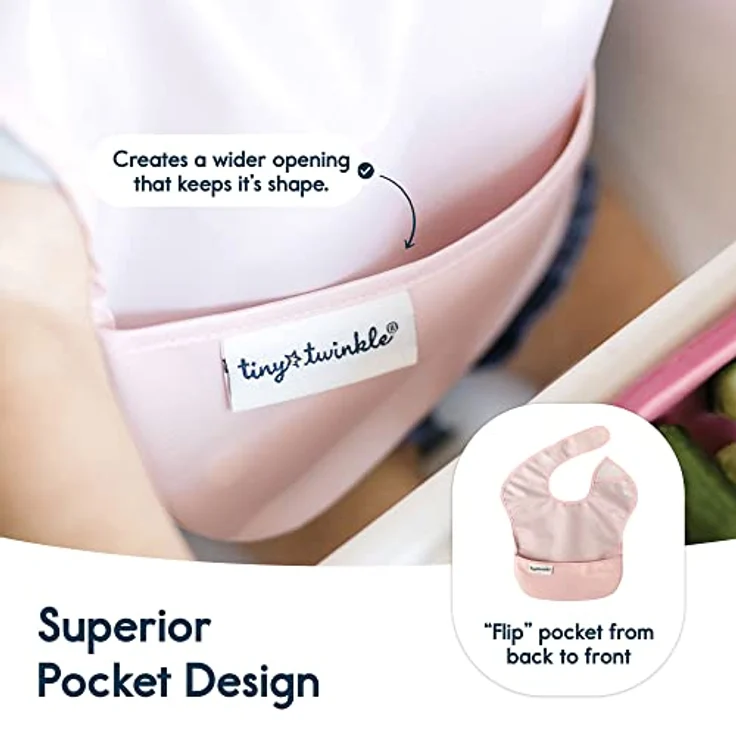 Tiny Twinkle EB3-P4 Lätzchen Design aus Repeltex wasserdicht Ärmel mit Ruffle - 80 g – Bild 6