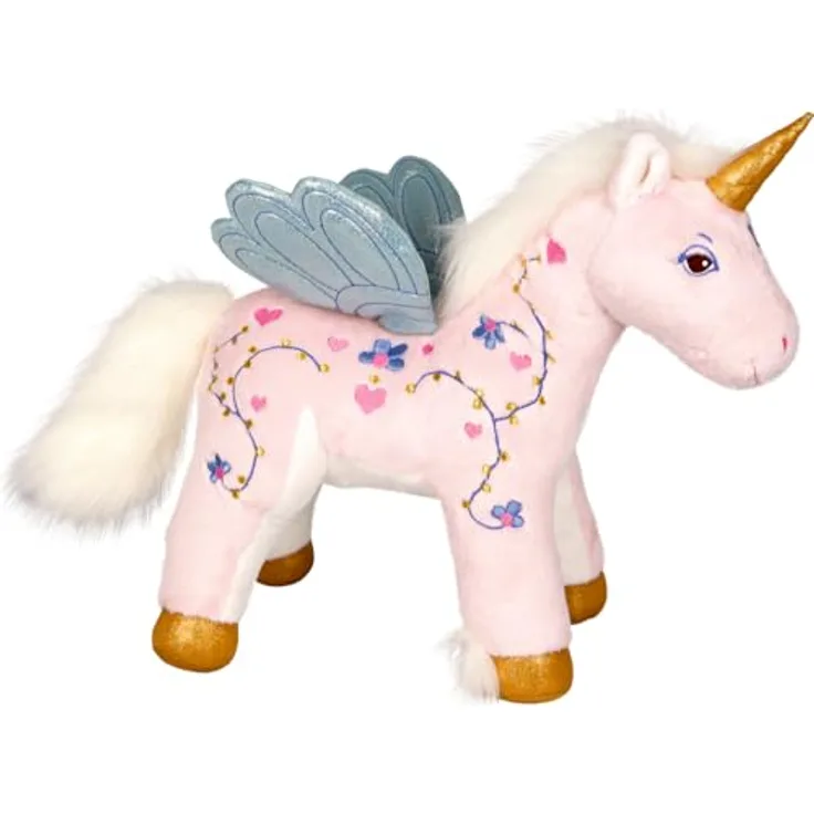 Die Spiegelburg Einhorn Ella, groß - Kuscheltier mit glitzerndem Horn, ca. 40 cm, Einhorn-Paradies