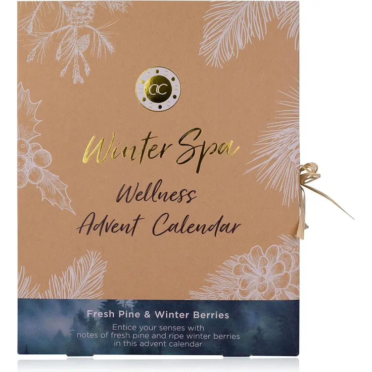 ACCENTRA Adventskalender Adventskalender WINTER SPA 2024, Buchförmige Box mit umweltfreundlichen und plastikfreien 24 liebevoll ausgewählten Überraschungen