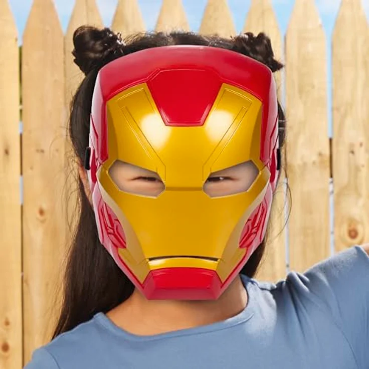 Hasbro Marvel Avengers Multipack, Iron Man & Hulk Masken, 2er-Pack Rollenspielzeug mit flexiblen Bändern, für Kinder ab 5 Jahren – Bild 3