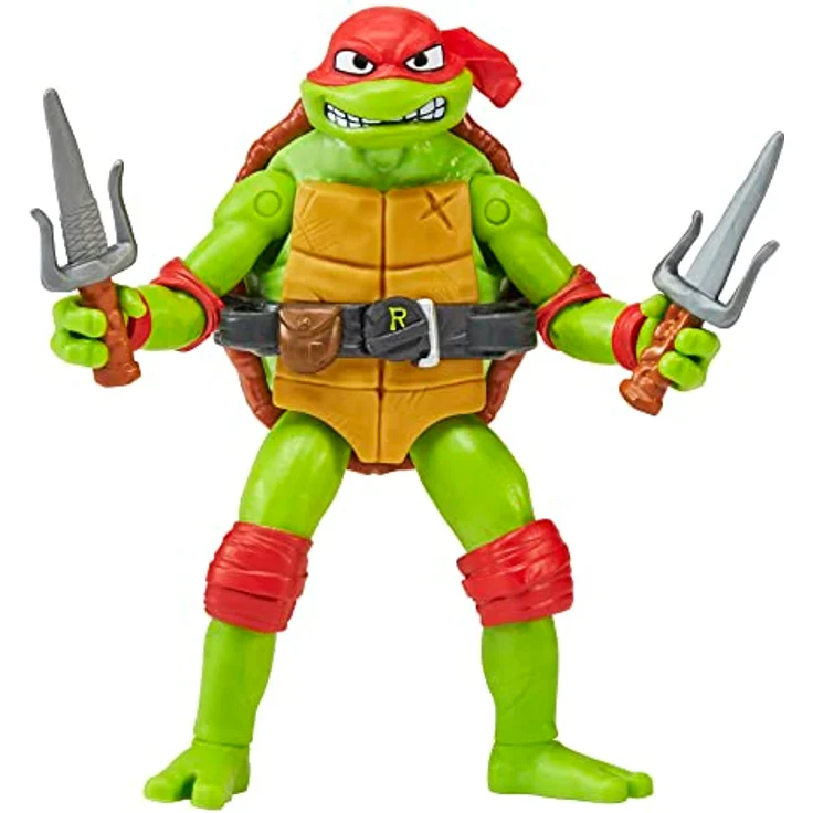 TEENAGE MUTANT NINJA Turtles Raphael Basic Figure, 11,4 cm bewegliche Sammelfigur mit Doppel-Sais und Zubehör – Bild 2