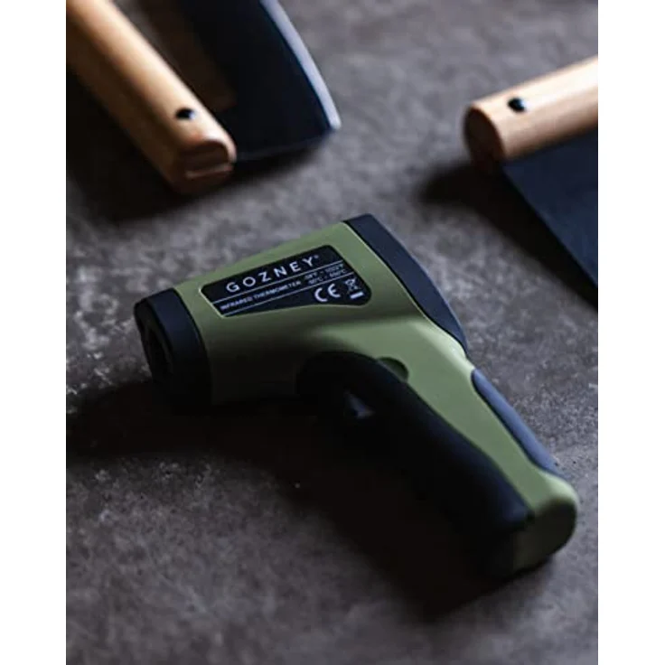GOZNEY° Infrarot-Thermometer für Pizzaöfen, präzise Temperaturmessung von -50°C bis 550°C, mit LED-Hintergrundbeleuchtung und integriertem Laser – Bild 3