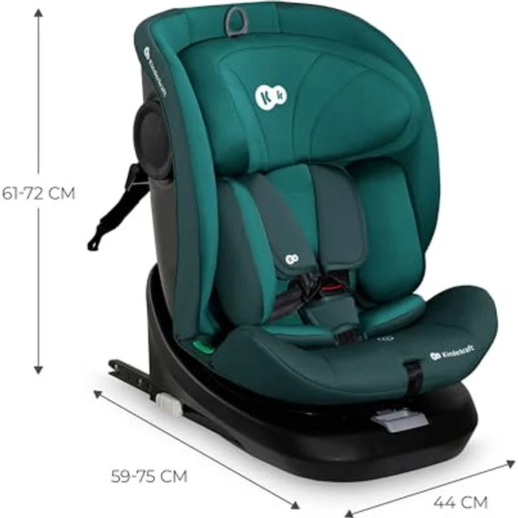 KinderKraft I-Grow, Reboarder Kindersitz gemäß ECE R129/i-Size, drehbar 360°, Neigungsverstellung, für Kinder von 40-150 cm – Bild 13