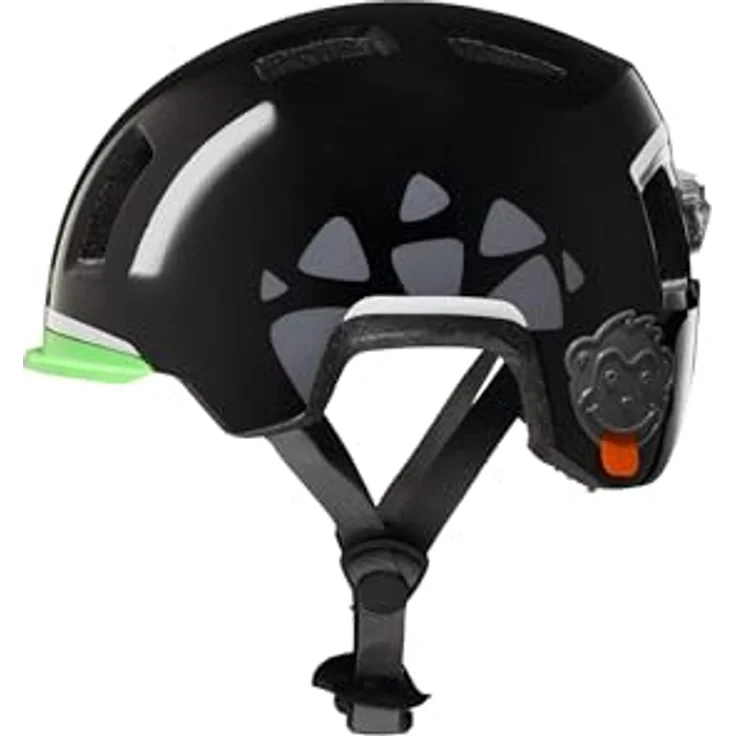 Affenzahn Fahrradhelm robuster Kinderhelm für Mädchen und Jungen Panther - Schwarz, individuell verstellbar, mit integriertem Rücklicht und Reflektorstreifen – Bild 5