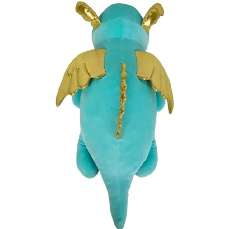 Carletto Deutschland Nemu Nemu Dragold Goldener Drache XXL 66cm, Japanisch entwickeltes Plüschtier aus extra weichem Nicki-Plüsch – Bild 3
