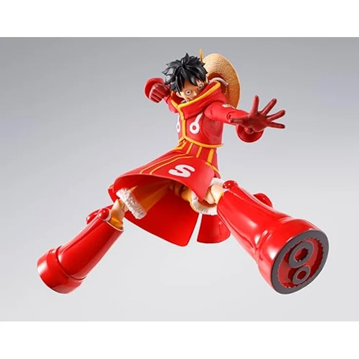 Tamashii Nation One Piece - Monkey D. Luffy S.H.Figuart, 15 cm Sammelfigur mit 2 Gesichtsausdrücken und 2 Paar austauschbaren Händen, Future Island Egghead - Version – Bild 6