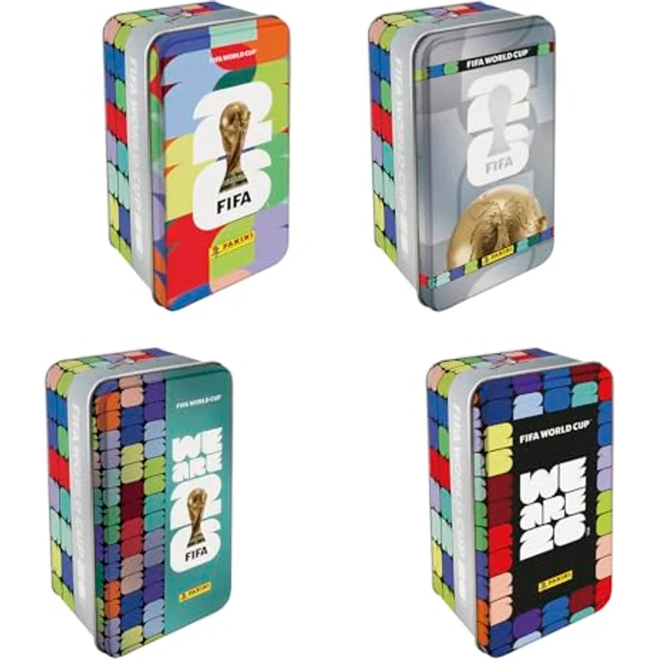 Panini FIFA WM 2026 Mega-Dose, 16 Sticker-Tüten mit 2 DFB Special Stickern, praktische Metall-Aufbewahrung – Bild 3