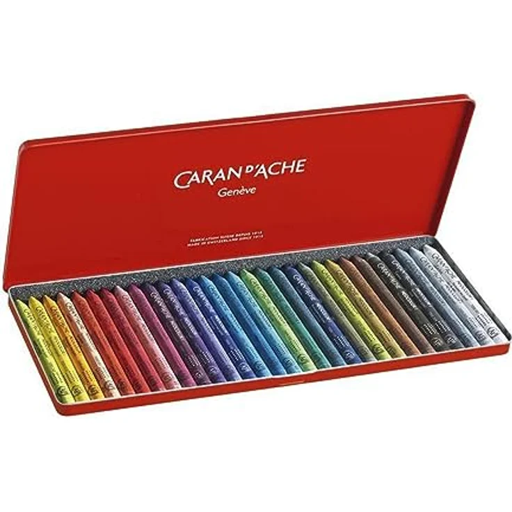 Caran d'Ache 7000.33 Metalldose mit 30 verschiedenen Farben, Wasserfeste Künstlerstifte mit hoher Pigmentkonzentration – Bild 3