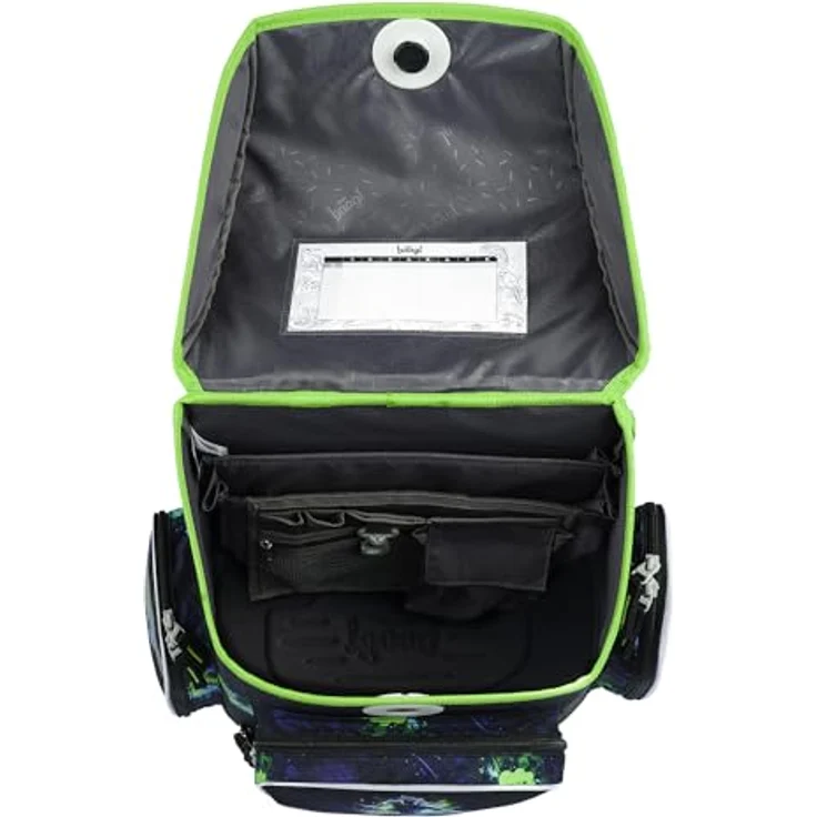 Baagl Schulranzen Set 3-teilig Ergo Schultasche Jungen - Fußballspieler, ergonomisch mit isolierter Fronttasche und großem Federmäppchen – Bild 5