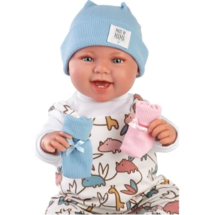 Llorens Babypuppe Tino/Tina, 44cm, Made in Europe, blau – Bild 5