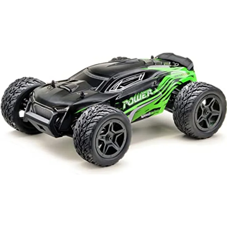 Absima 14002 Power Schwarz/Gruen RC Modellauto Elektro Truggy Allradantrieb (4WD) RTR 2,4GHz, Maßstab 1:14