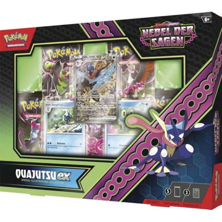 AMIGO Spiel + Freizeit GmbH POKÉMON 45924 PKM Pokémon Spezial-Illustrations-Kollektion Karmesin & Purpur Boosterpacks mit seltenen Promokarten – Bild 5