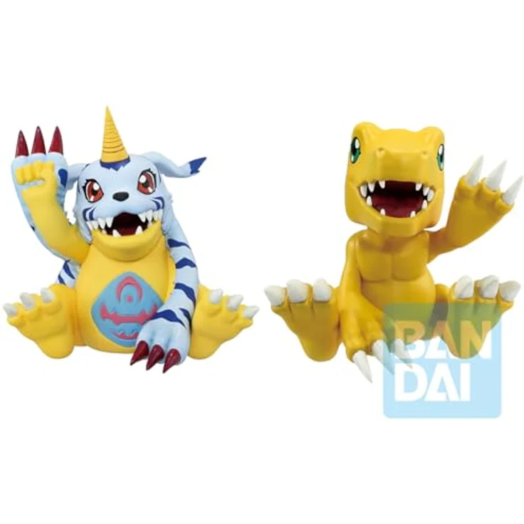 Ichibansho Figure - Digimon - Agumon & Gabumon (Clash of Light and Darkness) Collectible Statue, ca. 7,6 cm hoch, offiziell lizenziertes Produkt – Bild 2