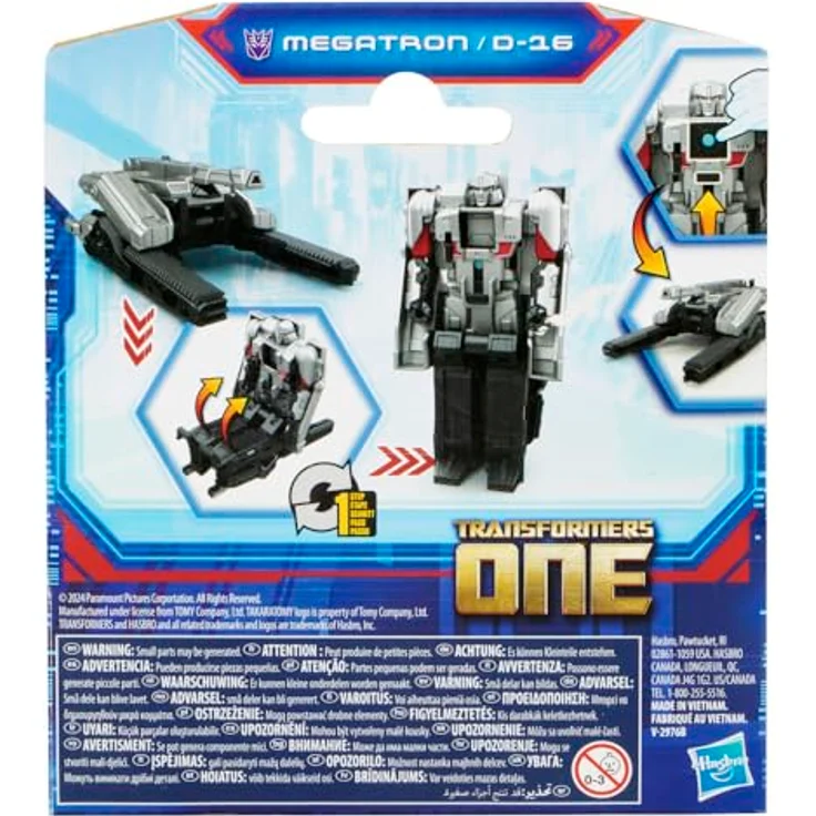 Hasbro Transformers One - Megatron D-16 Figur, 10 cm, wandelbar zum Cybertronian Tank mit Cog Lockout Funktion – Bild 4