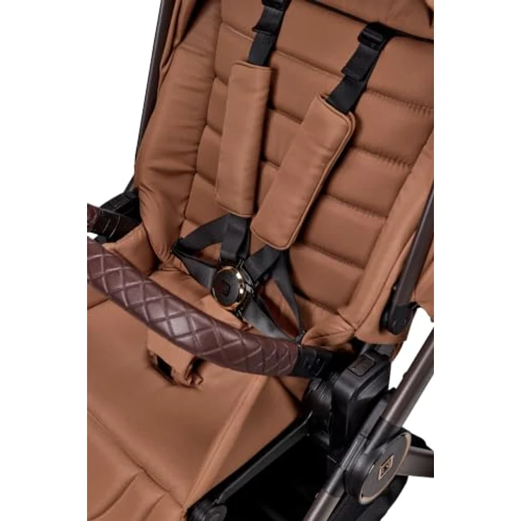 Moon Gio Fold Kombikinderwagen / 2in1 Kinderwagen mit faltbarer Babywanne, Cognac – Bild 7