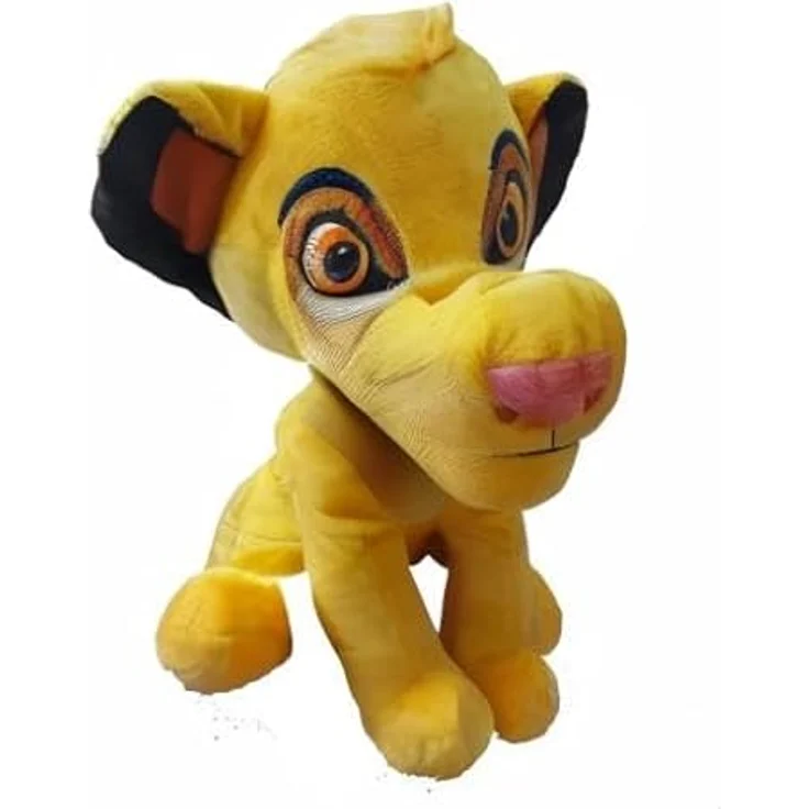 Sambro Der König der Löwen (Simba) Sitzendes Plüschtier, 30 cm, weich & kuschelig mit Sound, gelb – Bild 3