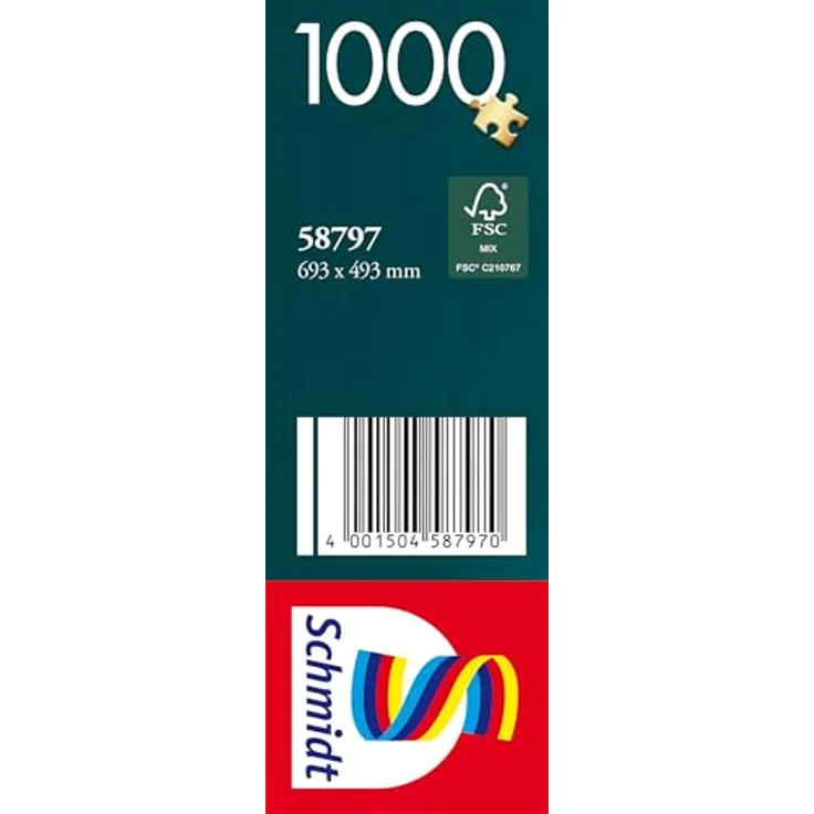 Schmidt Spiele 58797 Leuchtturm der Hoffnung, 1000 Teile Puzzle, Premium Qualität mit individueller Formenvielfalt und perfekter Passgenauigkeit, 69,3 x 49,3 cm – Bild 2