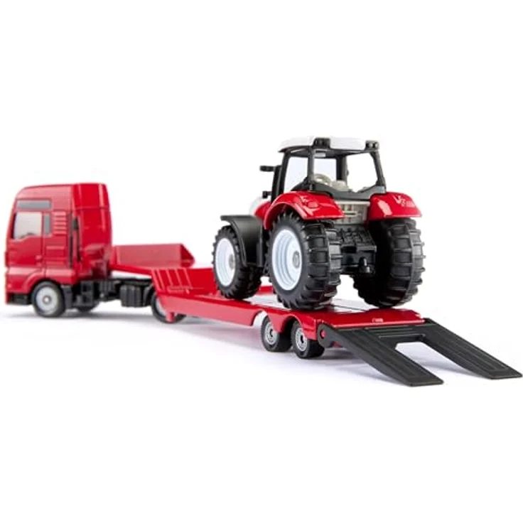 Siku Spielzeug-LKW MAN LKW mit Steyr Traktor, detailgetreues Modell für realistische Spielszenarien – Bild 2