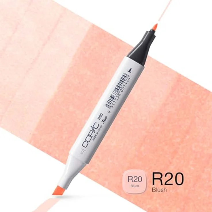 Copic Classic Marker Typ R - 20, Blush, professioneller Layoutmarker mit dualem Spitzensystem, schnelltrocknender Tinte und austauschbaren Spitzen – Bild 2