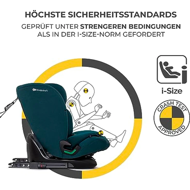KinderKraft Oneto3, Kindersitz i-Size ECE R129, 76-150 cm, Side Protect und H-Guard System, komfortabler Sitz – Bild 4