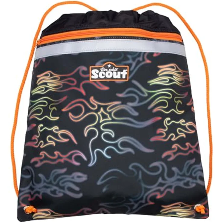 Scout Schulranzen Scout Neo 4-teiliges Set, Safety Light mit Flames-Design, recycled PET – Bild 5