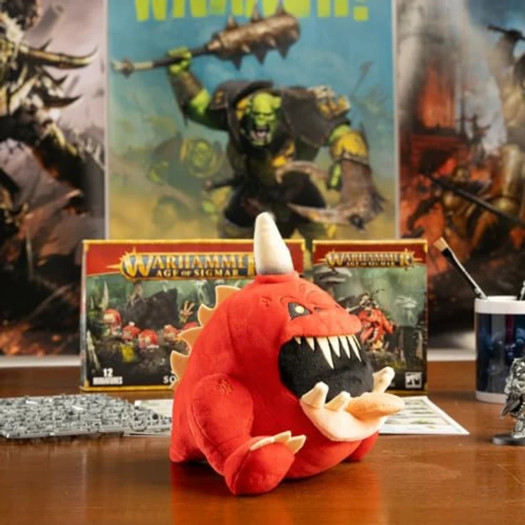 Tomy Warhammer Plüschfigur Gnasha-Squig, 18 cm Sammelfigur – Bild 4