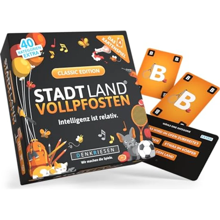 Stadt Land Vollpfosten: Classic Edition - Das Kartenspiel - Preisvergleich – Bild 2