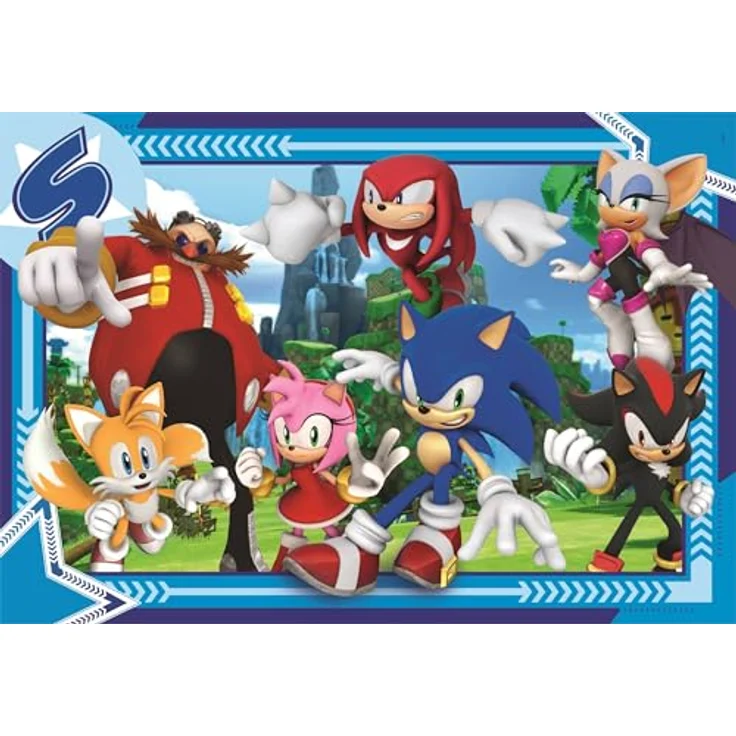 Clementoni Supercolor Sonic Kinder Puzzle 300 Teile, 48,5 x 33,5 cm, für Kinder ab 9 Jahren, umweltfreundlich produziert – Bild 1