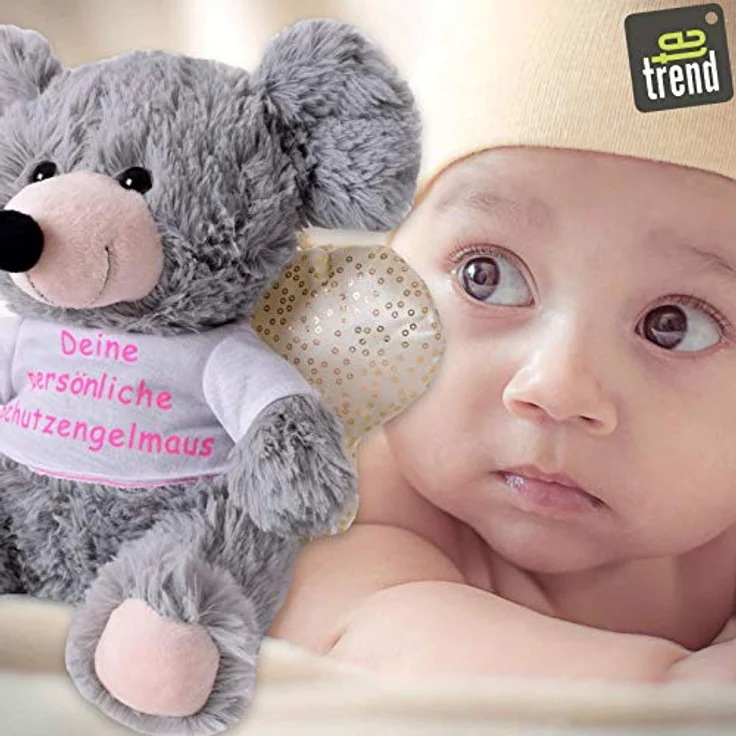 TE-Trend Glücksengel 25cm - Kuscheltier als Tröster, Mutmacher und Geschenk - Schutzengel Stofftier in liebevollem Design – Bild 4