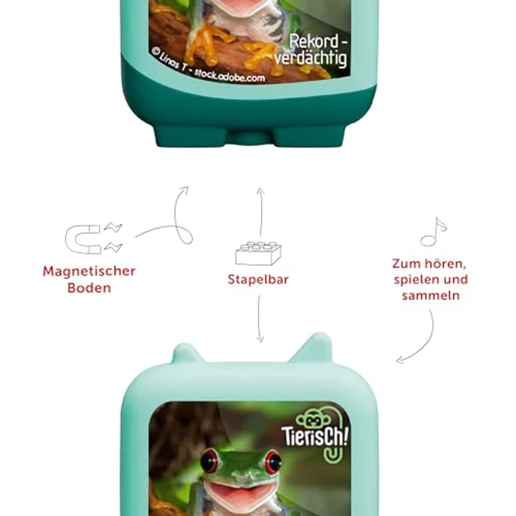 tonies Hörspielfigur Tierisch! Rekordverdächtig - Set Tierisch! 128 Minuten Laufzeit, Magnethaftend, stapelbar – Bild 5
