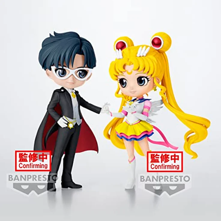 Banpresto Sailor Moon Cosmos - Tuxedo Mask - Q Posket Sammelfigur, 14 cm groß mit ausdrucksstarken Augen – Bild 3
