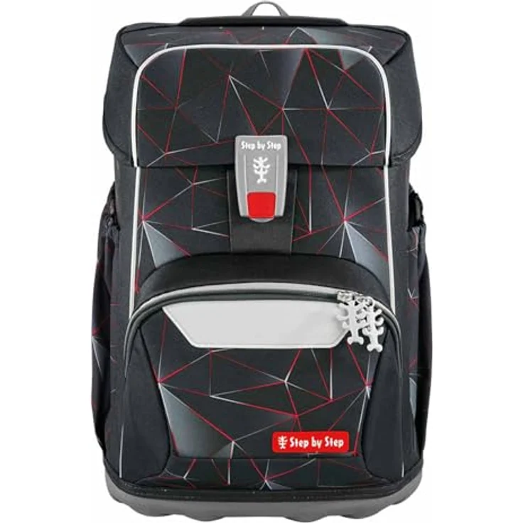 Step by Step Giant Schulranzen-Set „Dragon Drako“, 5-teilig, ergonomisch, rot, mit Reflektoren, für Jungen ab der 1. Klasse, 23 Liter – Bild 3