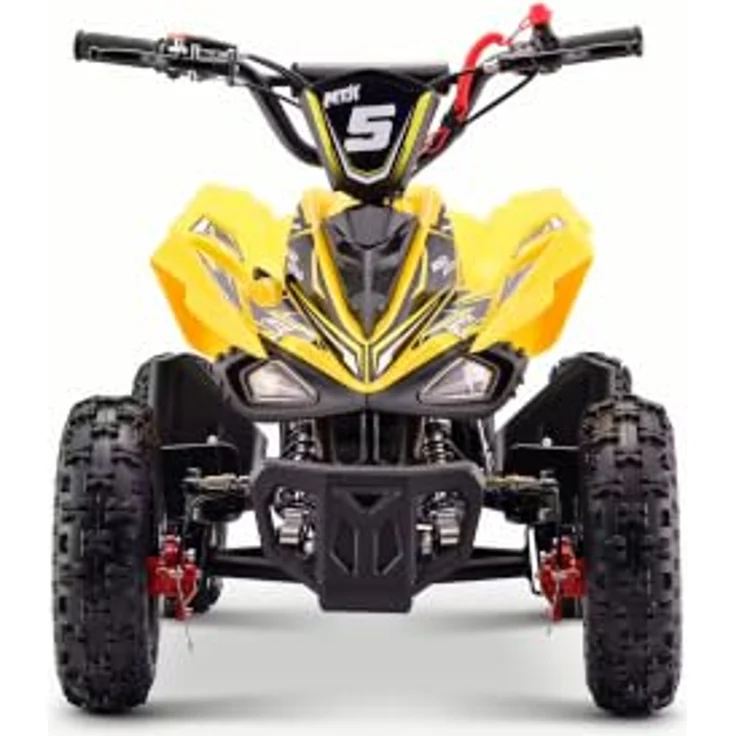 Beneo Motors MTX 49 cc, Benzin-Quad für Kinder, Gelb, mit Zweitaktmotor, Automatikgetriebe, Scheibenbremsen, Elektro- und Seilzugstart, Geschwindigkeitsbegrenzung – Bild 2