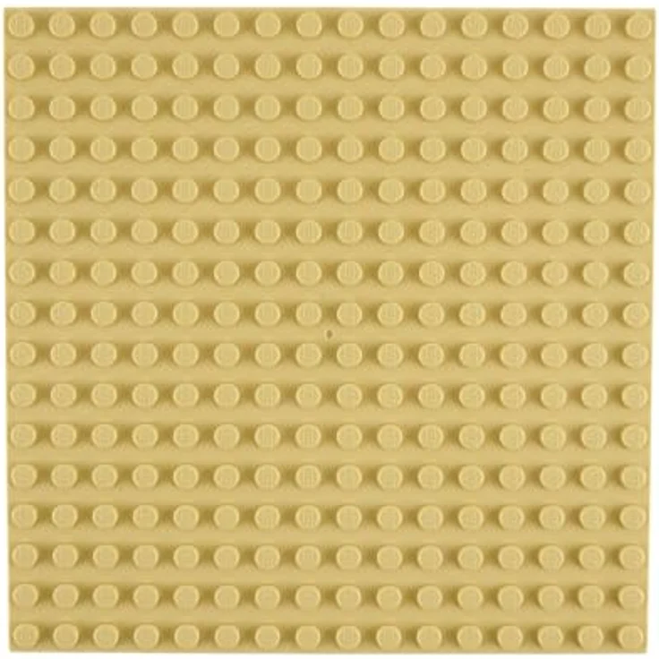 Stein-Experte Lego® 16x16 Bauplatten, hellbeige, 4 Stück – Beidseitig bebaubar, Original LEGO Qualität, ideal für Architektur und kreative Designs – Bild 2