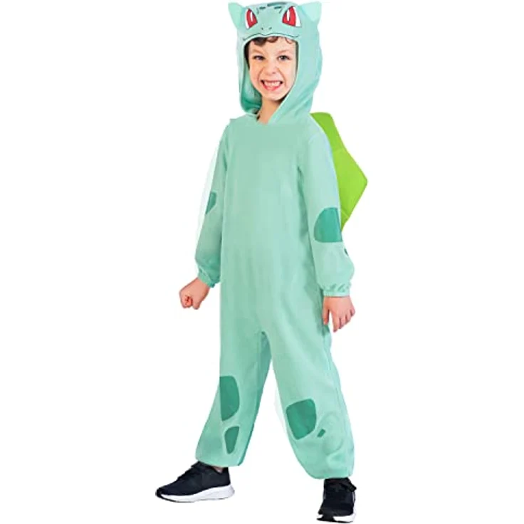 amscan 9915118 - Kids Officially Licensed Pokémon Bulbasaur Costume Age 3-4 Years – Bild 1