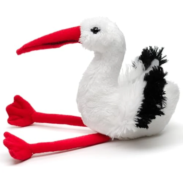 Uni-Toys Storch Plushie, 19 cm Plüschtier mit naturgetreuem Design und 100% recyceltem Füllmaterial – Bild 2