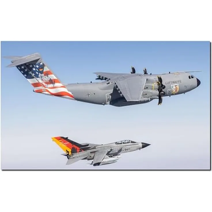Revell Modellbau I Air Defender I Bausatz I Maßstab 1:144 I 223 Teile I Bastelset ab 12 Jahren I Präzisionsmeisterwerk am Himmel