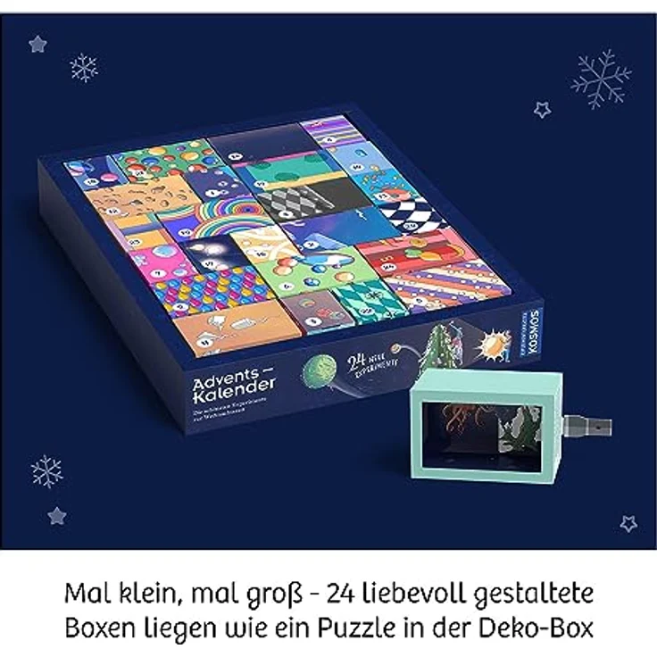 KOSMOS 661076 Experimentierkasten Adventskalender 2023, Die schönsten Experimente zur Weihnachtszeit, in 5 Min, für Kinder ab 8-12 Jahre, Spielzeug-Adventskalender, Science Adventskalender – Bild 3