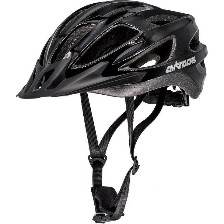 Airtracks Fahrradhelm Master S/M (54-58cm), L/XL (58-62cm) - EPS-Körper - Neon Weiß Schwarz – Bild 1
